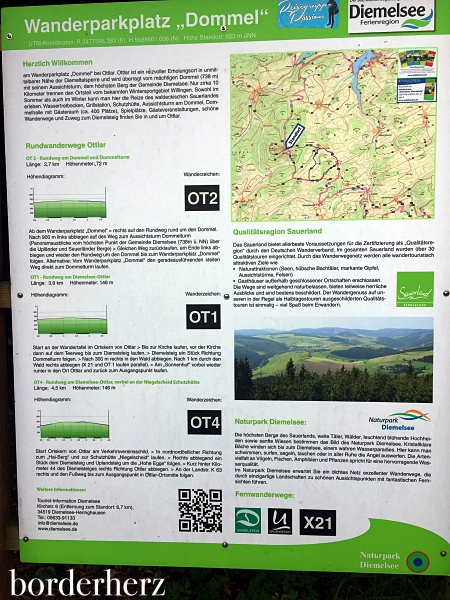 Wanderrouten Dommelturm und Ottlar