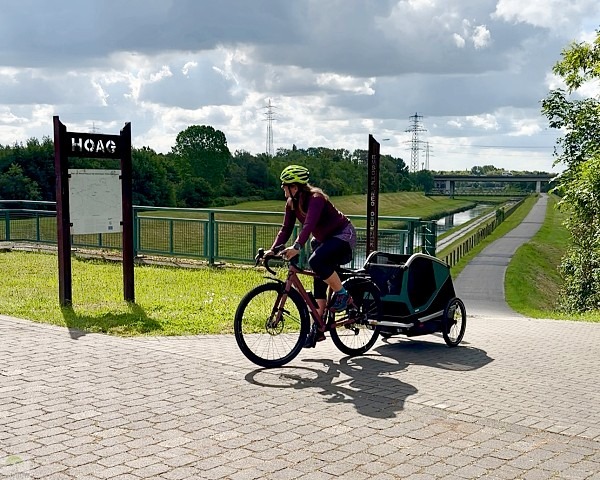 Radfahren mit Hund im Radrevier Ruhr